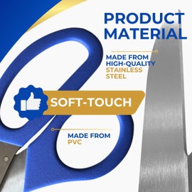 16 Inch Blue Ribbon Cutting Scissors - Giant Ceremonial Shears for Grand Opening Events Large Decorative Tool for Business Celebrations Professional Sharp Blades for Smooth Precise Cuts