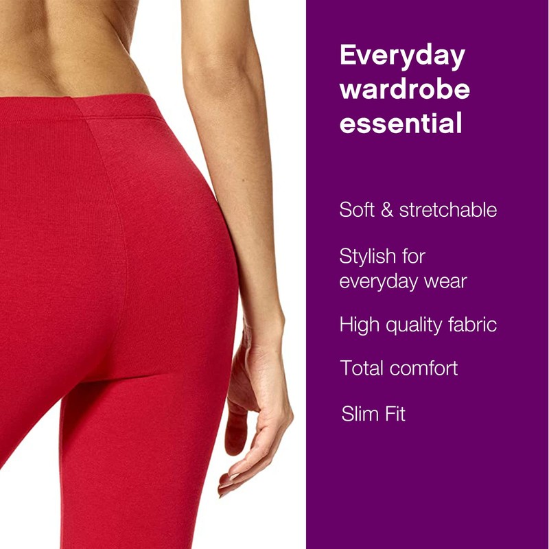 No Nonsense Women's Leggings - Soft Cotton Feel, Comfortable &