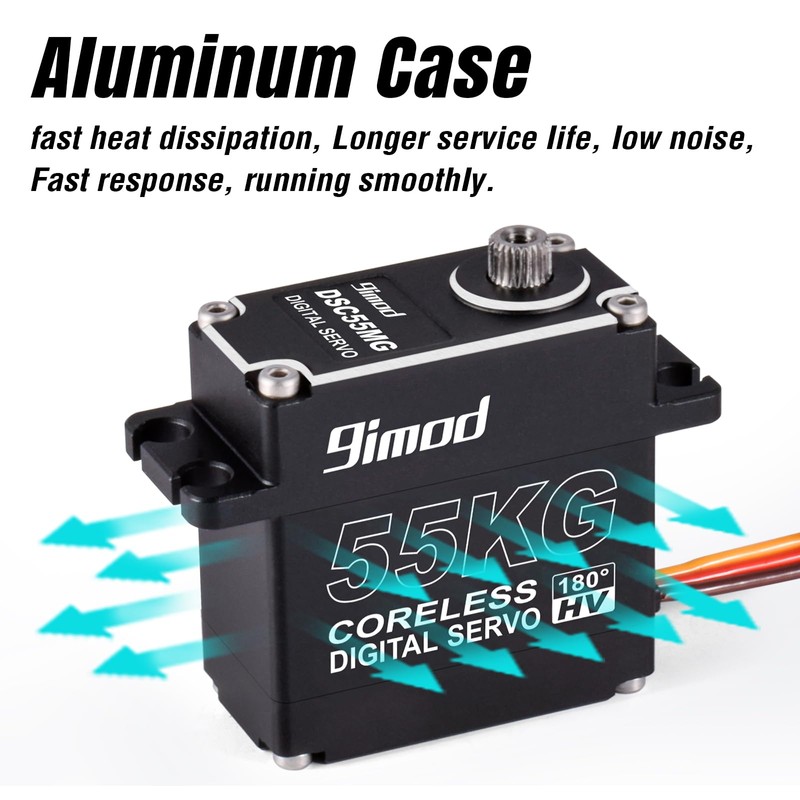 55KG High Torque Servo High Speed HV 8.4V Coreless RC