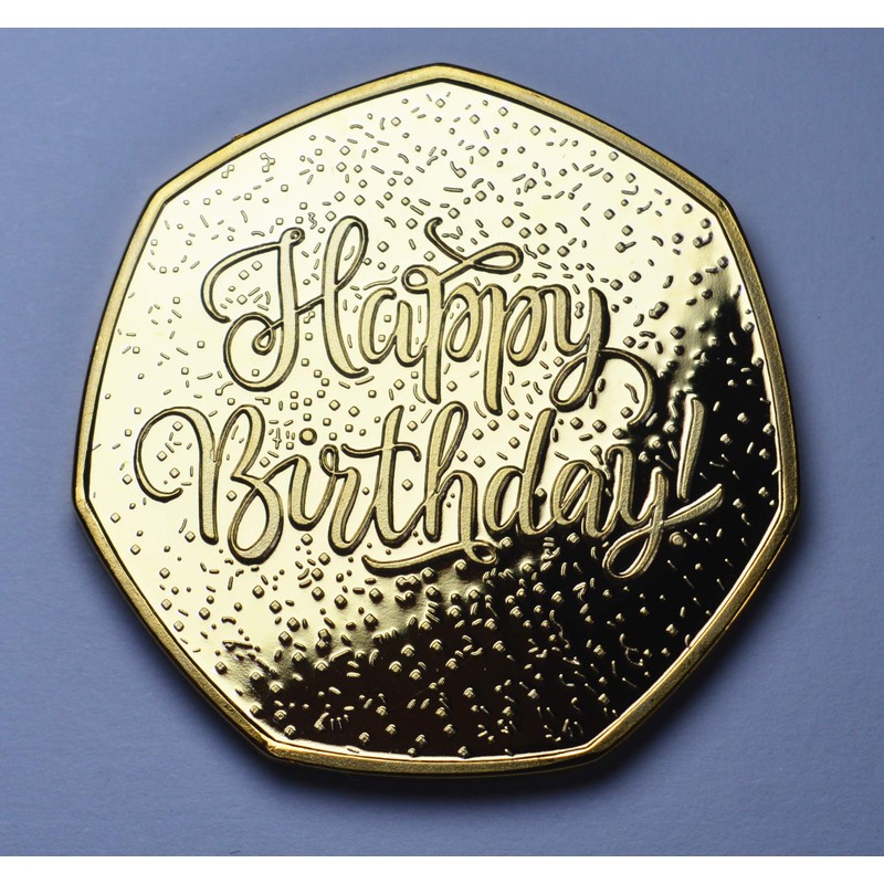 The Commemorative Coin Company 50th Birthday 24ct Gold Commemorative. Unique