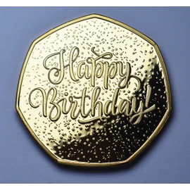 The Commemorative Coin Company 50th Birthday 24ct Gold Commemorative. Unique Gift/Present Party/Celebration Ideas 50 Fifty Years