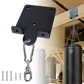 WEZCHUGHAOL Heavy Bag Hanger - 360 Degree Rotation Punching Bag Mounting Bracket | Wall Ceiling Mount Wood Beam Hook, Heavy Punching Boxing Bag Hanger for Boxing Muay Thai Training