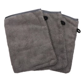 IWOWHERO 3Pcs Makeup Remover Gloves Exfoliating Facial Cleaning Mitts for Gentle Skin Cleansing Soft Microfiber Bath Shower Gloves for Home Travel Use