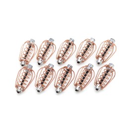 OFXDD Carp Feeder - Fishing Feeder for Carp, Сrucian of Pear Form - Cage for Carp Fishing with Spring, 10 Pcs - Carp Fishing Equipment (20 g (0.7 oz))