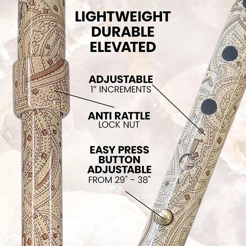 Royal RC Canes Creme Pearlz Designer Adjustable Cane