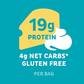 Quest Nutrition Cheddar & Sour Cream Protein Chips, 19g Protein, 4g Net Carbs, Low Carb, Gluten Free, 1.1 oz (Pack of 12)