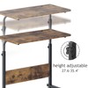 DlandHome Rolling Desk Adjustable Standing Desk, Mobile Side Table 31.4