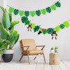 YunBey Pack of 2 Leaves Jungle Garland Tropical Leaves Garland