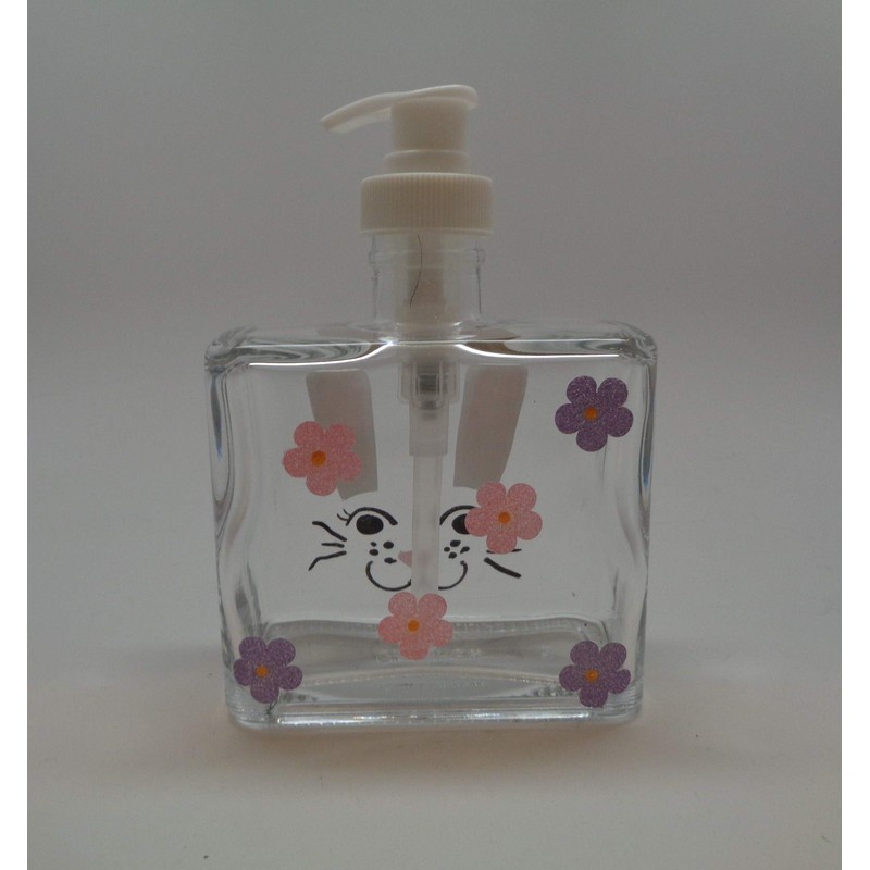 Hand Painted Easter Bunny Soap Dispenser with cute bunny face
