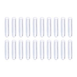 Rebower 20 Pack Screw Thread Protector Cover Rubber End Caps, [for Screw, Bolt, Rod End Cap] - 1/16 inch(2mm) inner dia/Clear