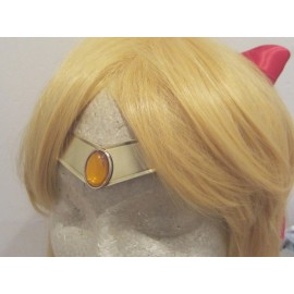Catzias Sailor Moon Venus Smooth Amber Gem Metal Cosplay Tiara