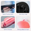 Manmihealth Silicone Back Scrubber (Thin Bristles) & Bath Glove &