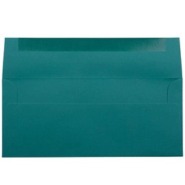JAM PAPER #10 Business Premium Envelopes - 4 1/8 x 9 1/2 - Teal - 50/Pack