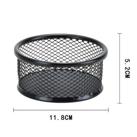 UgyDuky 4 PCS Mesh Paper Clip Holder Desk Paperclip Organizer Office Binder Clip Container Swivel Tower Sorter for Office School Home Desk Supplies