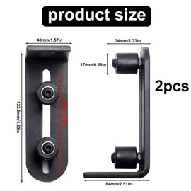 Nizirioo 8-in-1 Sliding Door System Sliding Door Rail Floor Guide Sliding Door: Nizirioo 8-in-1 Sliding Door System Sliding Door Guide Floor Guide Wall Perfect for All Sliding Doors with Handle