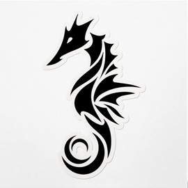 Decal Stickers of Seahorse 3 Premium Indoor (No Waterproof) Vinyl Decal Stickers for Laptop Phone Accessory Helmet Car Window Mug Tuber Cup Door Wall Decoration ANDVER3816081BL