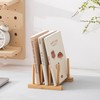 HBlife 4pcs Bamboo Dish Plate Bowl Cup Book Pot Lid