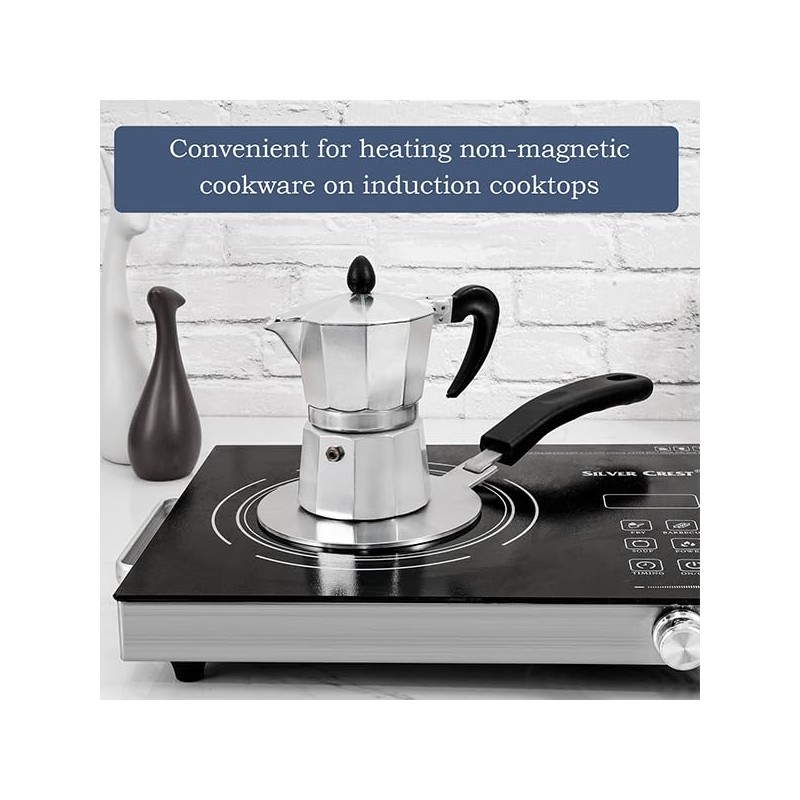 ACTIV CUISINE 5.5 Inch Heat Diffuser Stainless Steel Induction Adapter