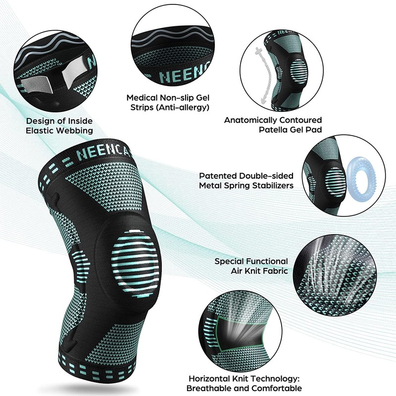 NEENCA Knee Support, Compressed Knee Support with Patella Gel Pads