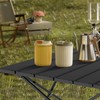 Portable Camping Table, Compact Camping Side Table with Carrying Bag,