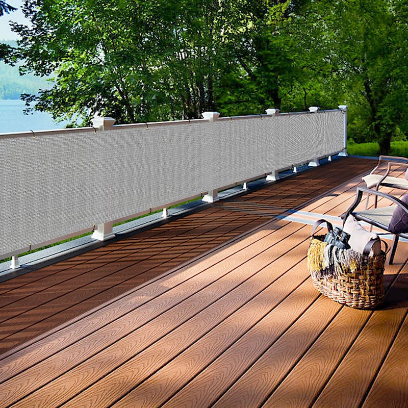 Goleray 2.5'x84' Balcony Privacy Screen Fence Panels Outdoor Deck Shade
