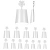 TOMICCA Nail Tips Short Half Tips Matte Nail Tips Half