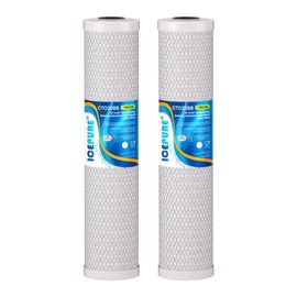 ICEPURE CTO20BB 1 Micron 20" x 4.5" Whole House CTO Coconut Shell Activated Carbon Water Filter Replacement Cartridge, Compatible with FC25B, EPM-20BB, CB-BB-20, DB20P, EP-20BB, CTO-F20B-5, 2 Pack