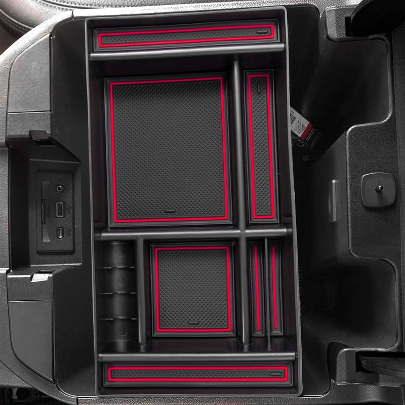 PIMCAR Center Console Organizer Compatible with 2019-2022 Chevy Silverado 1500/GMC