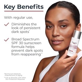 Eucerin Radiant Tone - Loción facial diaria con SPF 30, corrector de manchas oscuras con tiamidol, ayuda a reducir visiblemente el aspecto de las manc