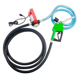 GIAYOGO 110V 16GPM Electric Fuel Transfer Pump Kit - Self-Priming Diesel/Kerosene/Bio Pump w/Hose & Nozzle, 550W Motor, 20-60L/Min (5.25-15.75 GPM)