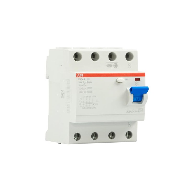 ABB F204-25/0.03 Residual Current Circuit Breaker - 4P - Type