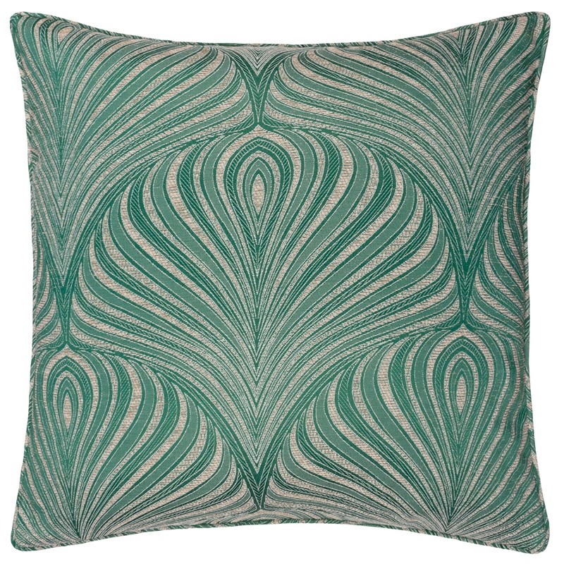 Paoletti Gatsby Jacquard Piped Cushion Cover, 55 x 55 cm,