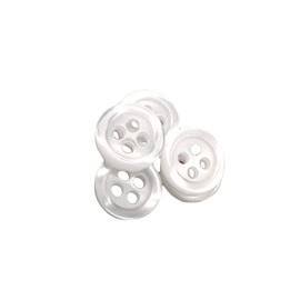 50 Mother of Pearl Buttons - 5 Sizes and 11 Colours to Choose From - Made and Shipped from Spain (White, 10mm)