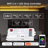 Smart 5-in-1 WiFi LED Controller RGBWW, Intelligent Wireless Controller for