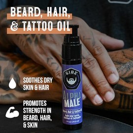 GIBS Bushmaster Beard, Hair & Tattoo Oil - 4 oz (New Larger Size)