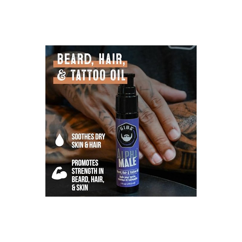 GIBS Bushmaster Beard, Hair & Tattoo Oil - 4 oz