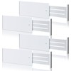 DoubleFill 4 Pcs Deep Bamboo Drawer Dividers, Deep Kitchen Dresser