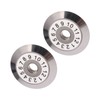 2Pcs Fiber Cleaver Blade Tungsten Carbide 20mm 12 Sides Cutting