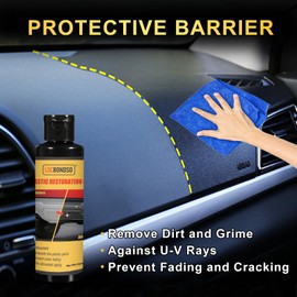 LOCBONDSO 150ml Back to Black Plastic Restorer - Ultimate Solution for Restoring and Protecting Car Trim with Ceramic Coating - Plastic Restoration Revive and Renew