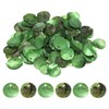 uxcell 150Pcs 15mm Flat Round Shell Coin Beads, Colorful Drop
