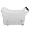 KADAX Storage Box, Storage Bin with Wheels, Plastic Containers with
