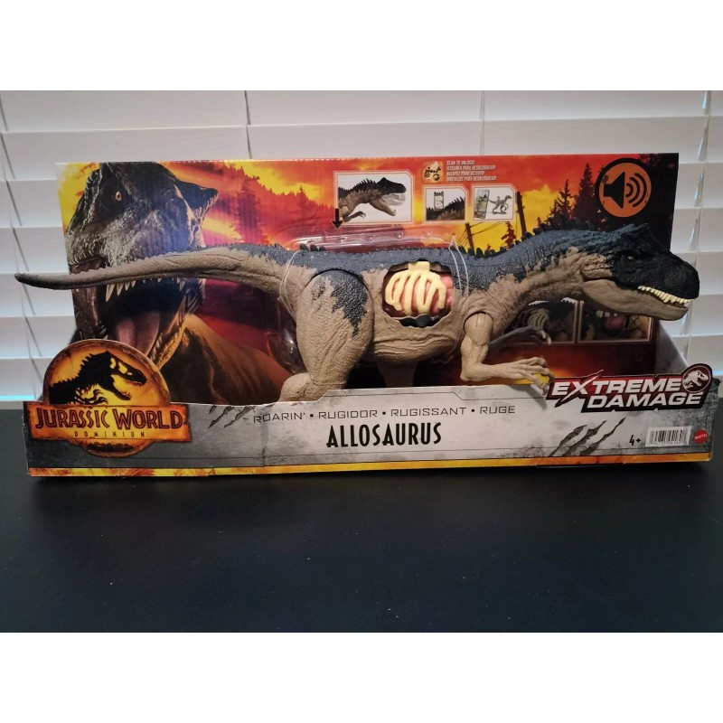 Jurassic World Extreme Damage Roarin' Allosaurus Figure