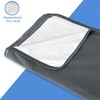 Mattress Protector 140 x 200 cm Waterproof Grey Incontinence Underlay