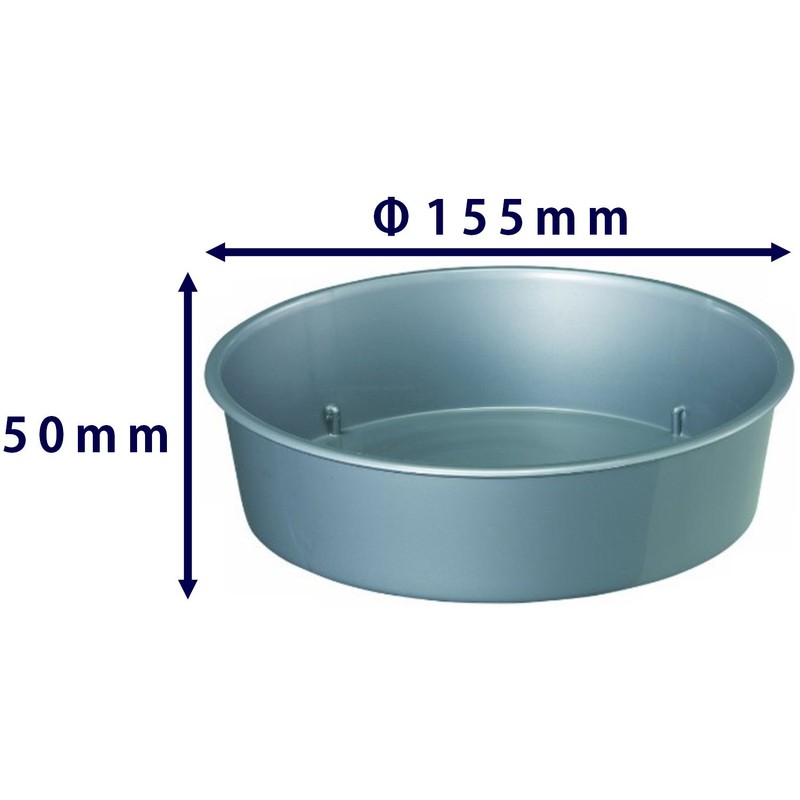 Yamato Plastic Pot Plate, Deep Plate, No. 5, φ6.1 x