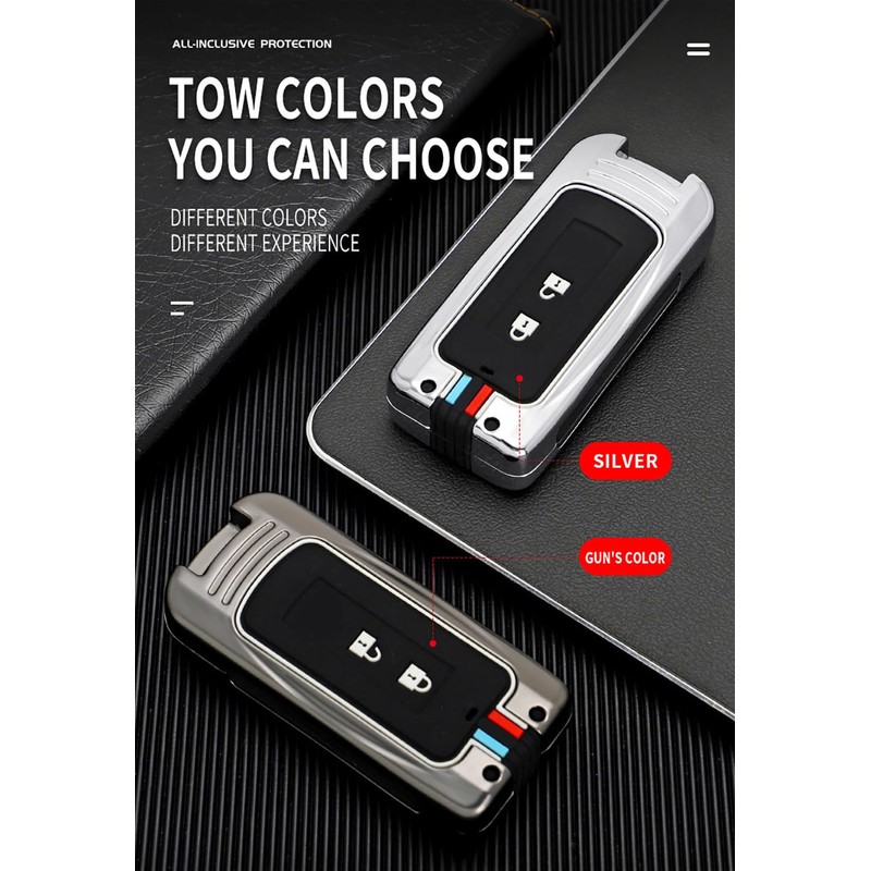 ontto Zinc Alloy Car Key fob Cover case Fit for