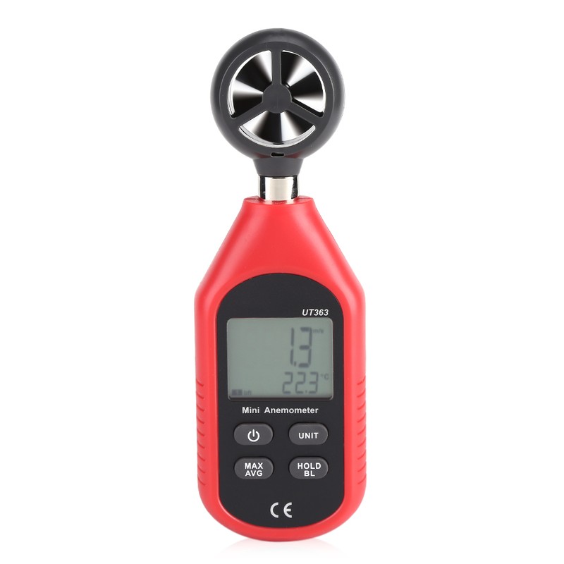 UT363 High Accuracy LCD Digital Anemometer Wind Speed Temperature Gauge