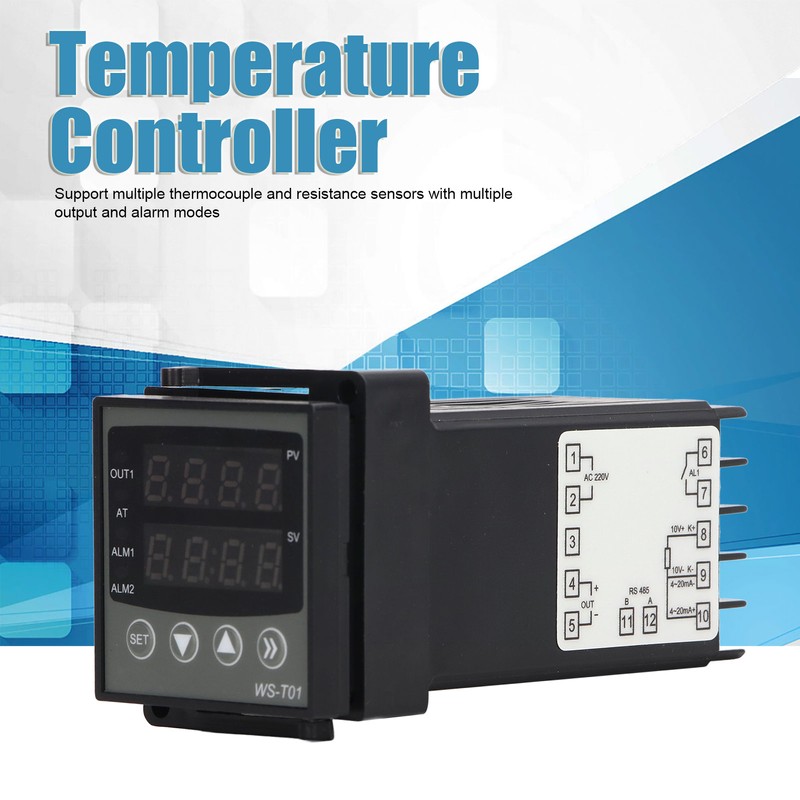 PID Temperature Controller Dual Display Multifunctional Intelligent PID Control Thermostat
