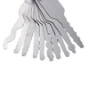 GZQ 10pcs Jiggler Keys Stainless Steel Mini Jigglers Lock Pick