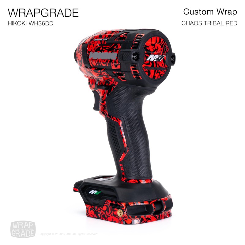 WRAPGRADE (Wrap Grade) Custom Wrap for HiKOKI WH36DD (Chaos Tribal