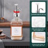 BathAce Coffee Syrup Dispenser for Coffee Bar, Clear Glass Syrup